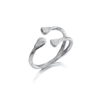 Anillo abierto en plata de ley 925