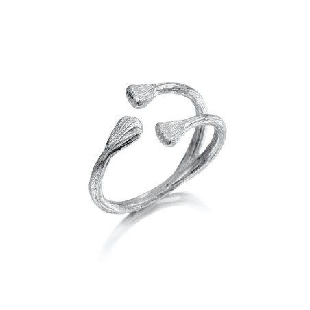 Anillo abierto en plata de ley 925
