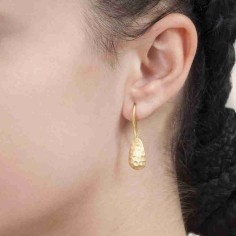 Pendientes ESSENTIAL de Plata.  Baño de Oro 18k 2
