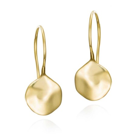 Pendientes AQUA de Plata. Baño de Oro 18k