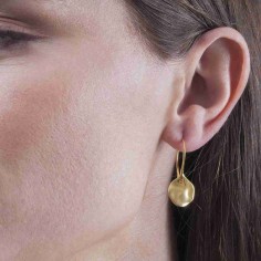 Pendientes AQUA de Plata. Baño de Oro 18k 2