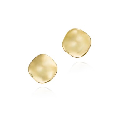 Pendientes AQUA de Plata. Baño de Oro 18k