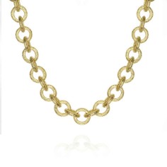 Collar FLORENCE de Plata. Baño de Oro 18k 2