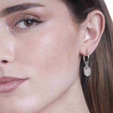 Pendientes HERKIMER de Plata.