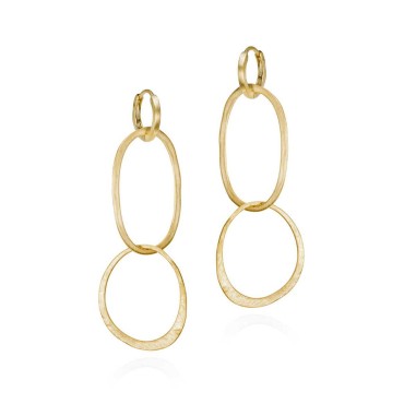 Pendientes OLYMPIA de Plata. Baño de Oro 18k