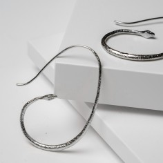 Pendientes de serpiente de plata de ley 925 2