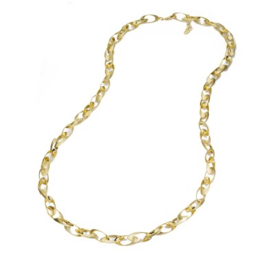 Collar NOVA de Plata. Baño de Oro 18k