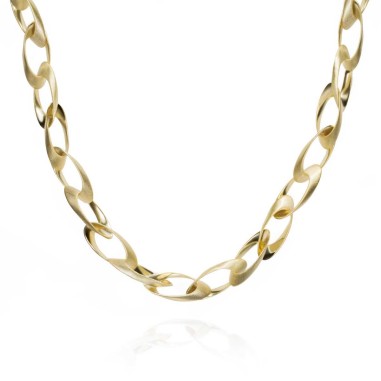 Collar NOVA de Plata. Baño de Oro 18k