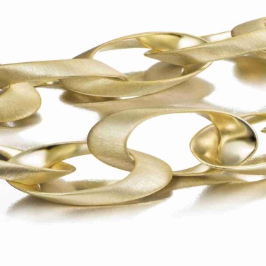 Collar NOVA de Plata. Baño de Oro 18k