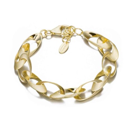 Pulsera NOVA de Plata. Baño de Oro 18k