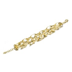 Pulsera NOVA de Plata. Baño de Oro 18k