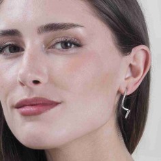 Pendientes espiral de Plata de ley 925 2