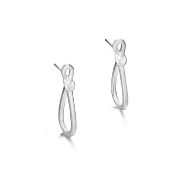 Pendientes oval mini de Plata de ley 925