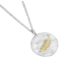 Colgante rama en plata con baño de Oro