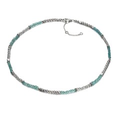 Collar en plata de ley con gemas naturales