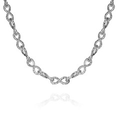 Collar Infinito en plata de ley 925 2