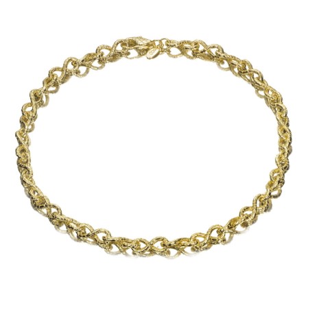 Collar de infinitos en baño de oro 18k
