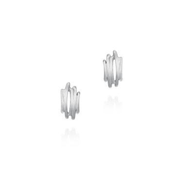 Pendientes de plata de ley motivo irregular