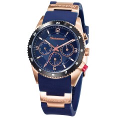 RELOJ NECKMARINE DE ACERO UNISEX PARA DAMA Y HOMBRE CON PULSERA DE CAUCHO CUARZO 38MM ADMIRAL - NKM13657MS05