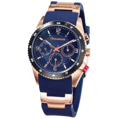 RELOJ NECKMARINE DE ACERO UNISEX PARA DAMA Y HOMBRE CON PULSERA DE CAUCHO CUARZO 38MM ADMIRAL - NKM13657MS05