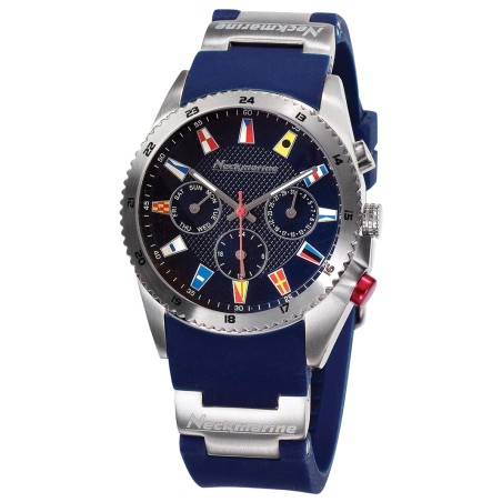 RELOJ NECKMARINE DE ACERO UNISEX CON PULSERA DE CAUCHO CUARZO 38MM ADMIRAL - NKM13657MSB03