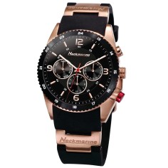 RELOJ NECKMARINE DE ACERO DORADO UNISEX CORREA CAUCHO CUARZO 38MM ADMIRAL - NKM13657MS08